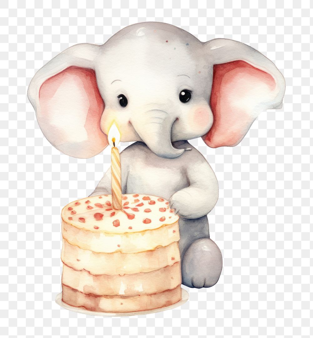 PNG Elephant cake dessert mammal. AI generated Image by rawpixel.