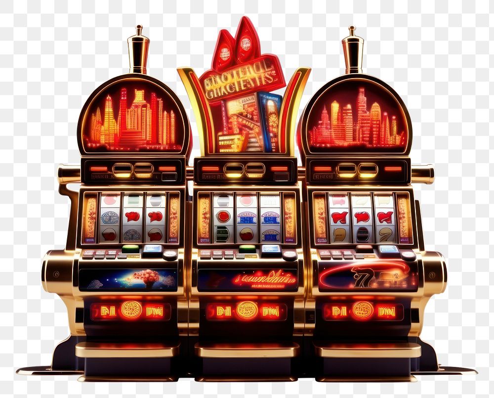 PNG  SLOT MACHINE gambling machine casino. AI generated Image by rawpixel.