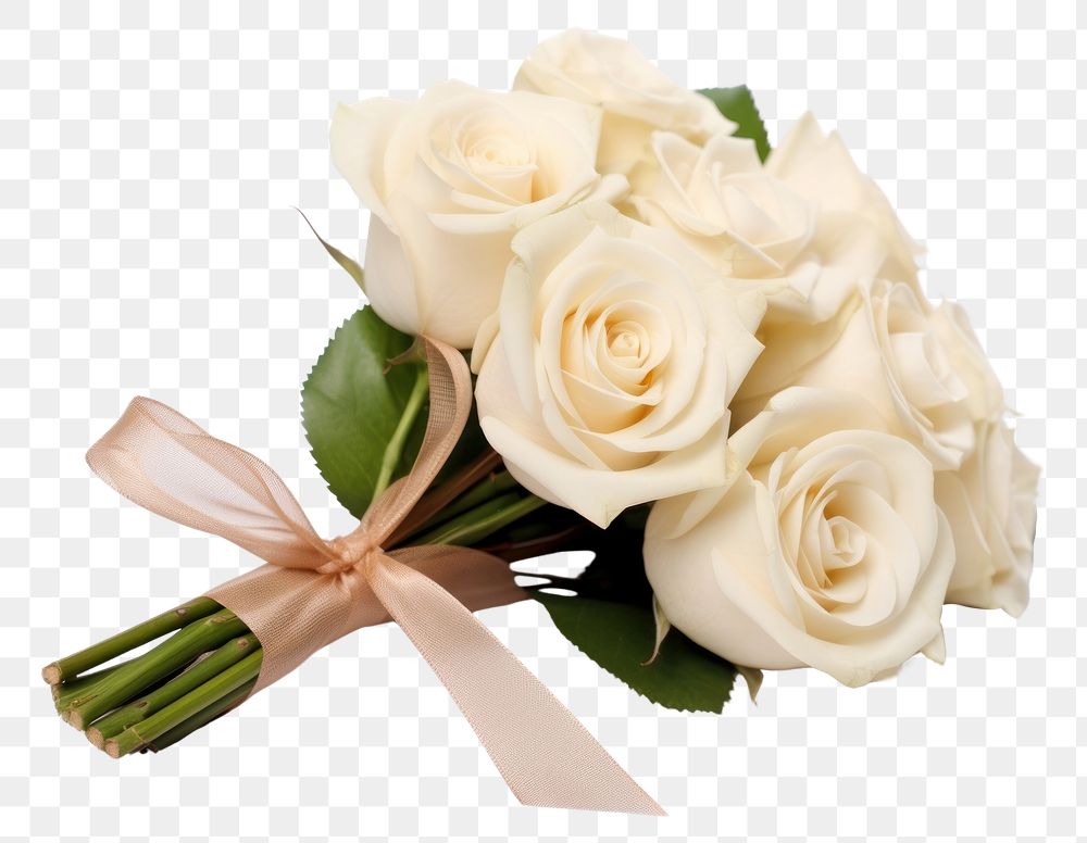 PNG Wedding flower plant white rose. AI generated Image by rawpixel.
