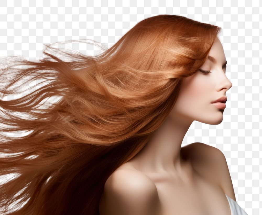 PNG Beautiful hair portrait adult photo. AI generated Image by rawpixel.