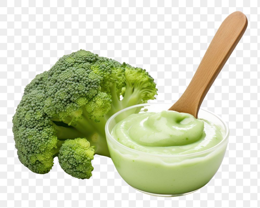 PNG Broccoli food vegetable spoon. 