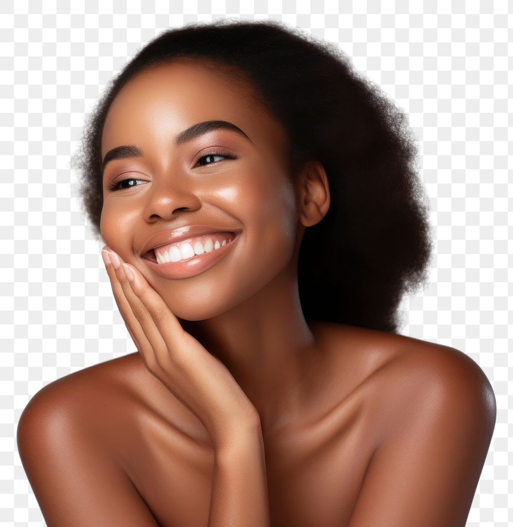 PNG Happy black woman skin portrait adult