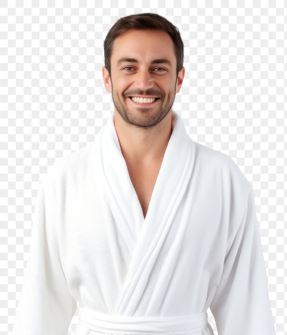 PNG Robe portrait smile adult. AI generated Image by rawpixel.