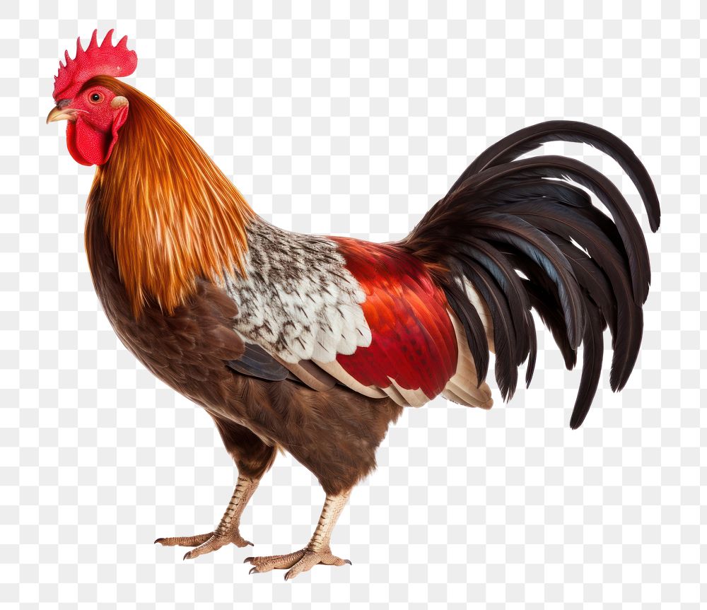 PNG Male rooster chicken poultry animal. AI generated Image by rawpixel.