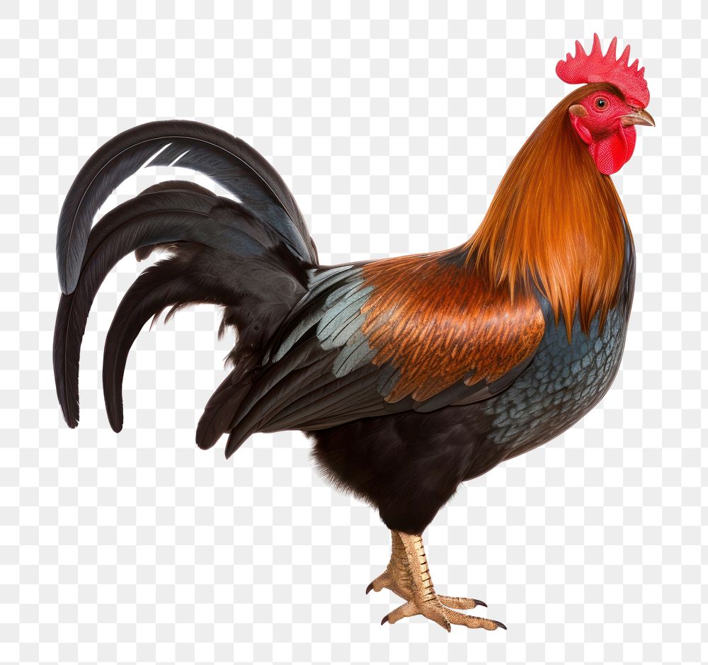 PNG Male rooster chicken poultry animal. AI generated Image by rawpixel.