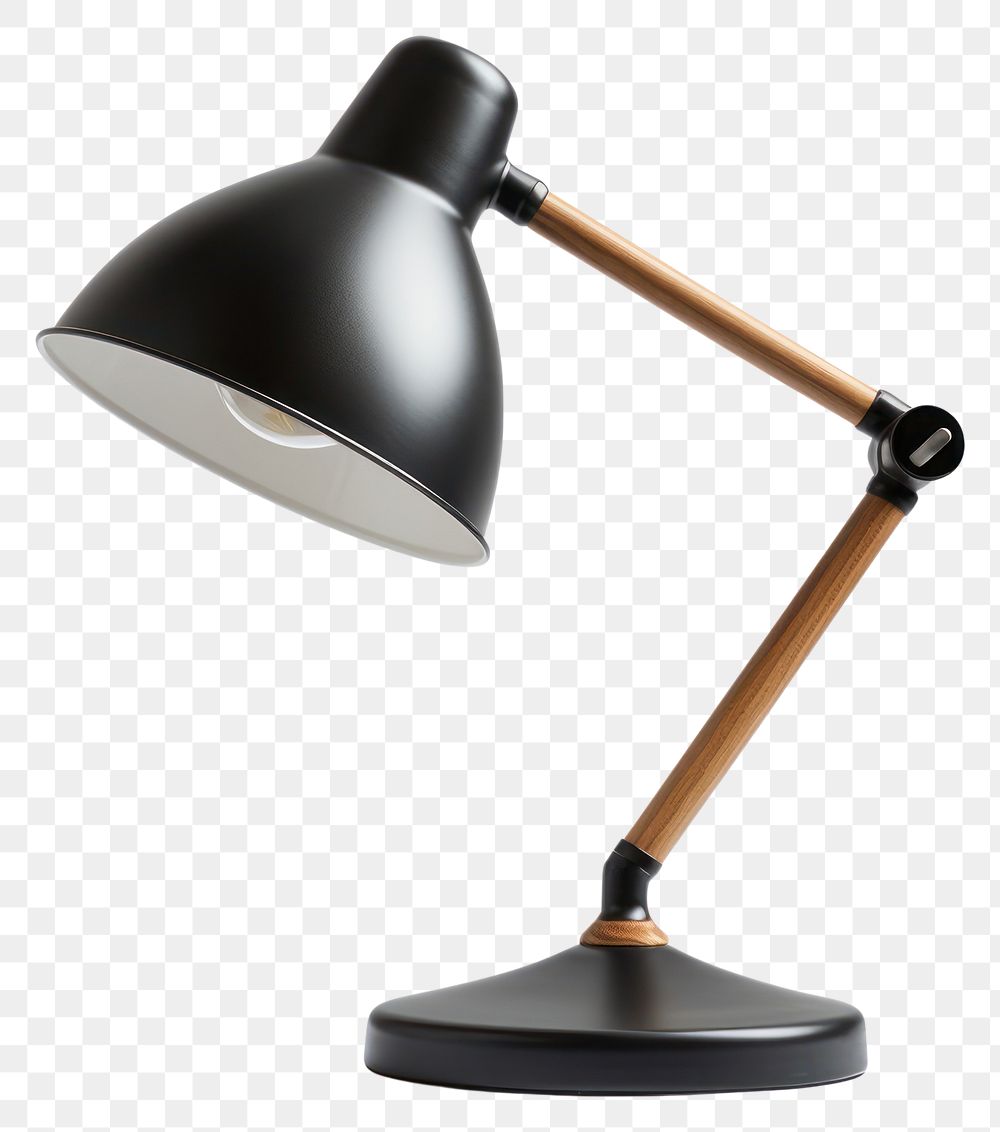 PNG Modern desk lamp lampshade white background technology. AI generated Image by rawpixel.