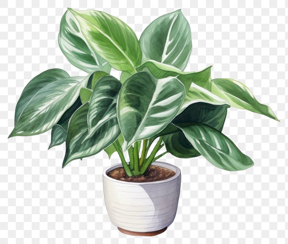 PNG Houseplant leaf freshness flowerpot.