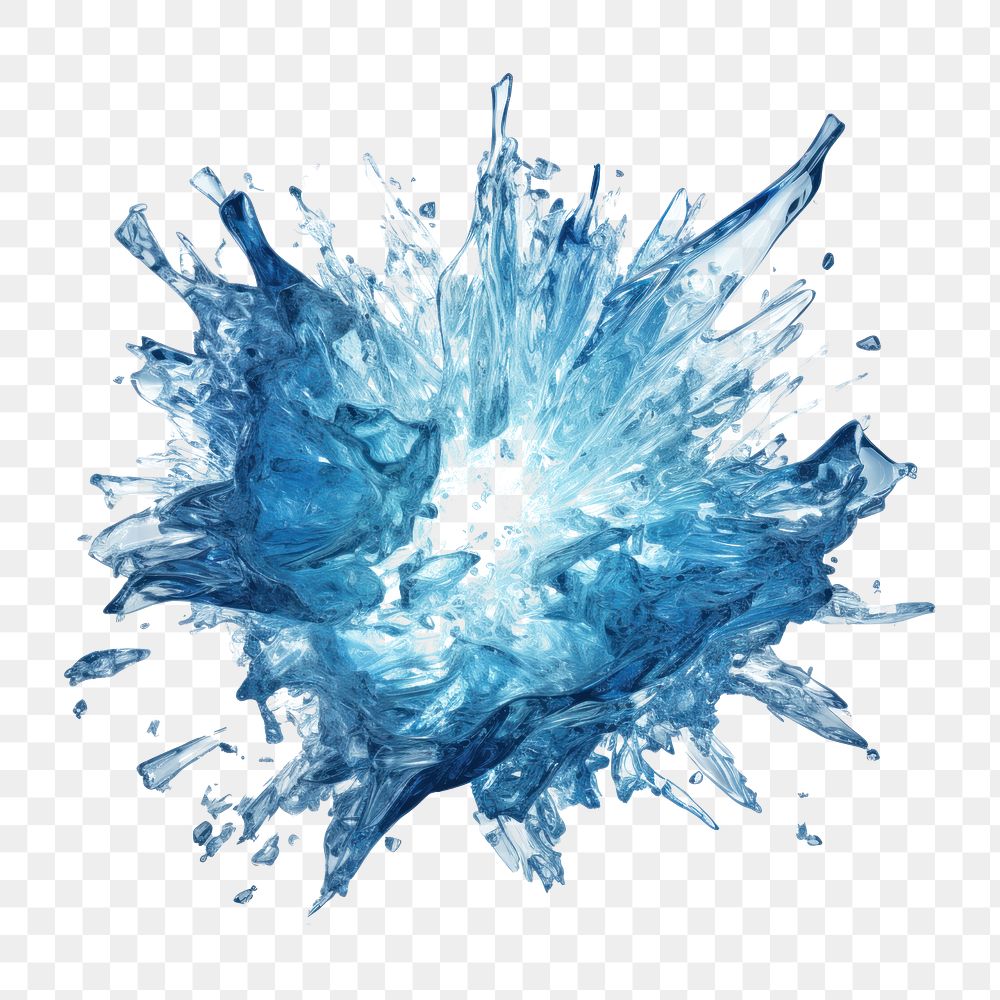 PNG Explosion backgrounds ice splattered. AI generated Image by rawpixel.