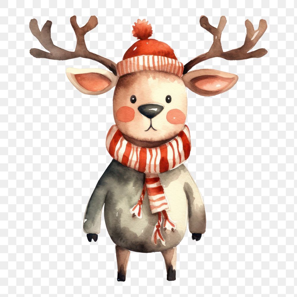 PNG A anthropomorphic reindeer cartoon mammal animal. 