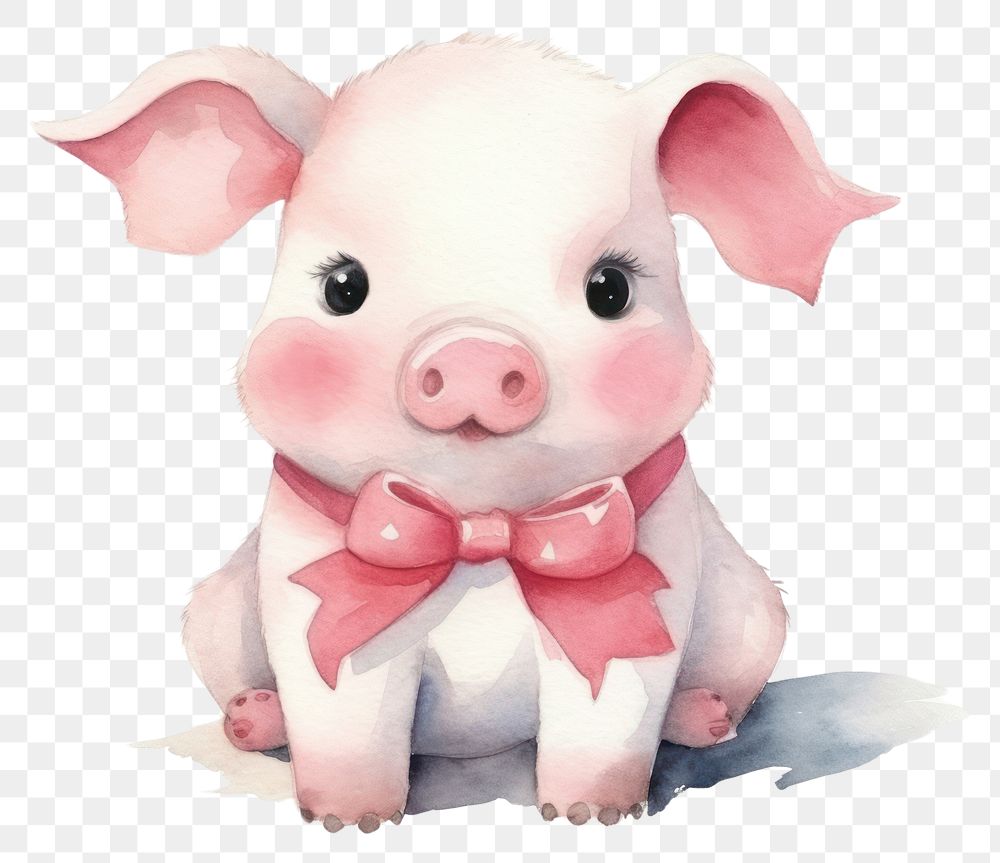 PNG Pig character animal cartoon mammal. 