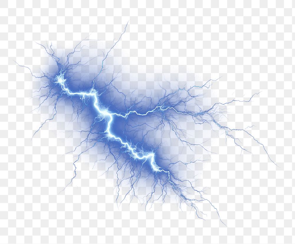 PNG Lightning thunderstorm nature black background. AI generated Image by rawpixel.