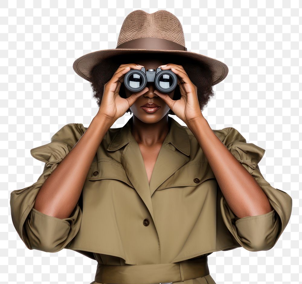 PNG Binoculars adult photo woman. AI generated Image by rawpixel.