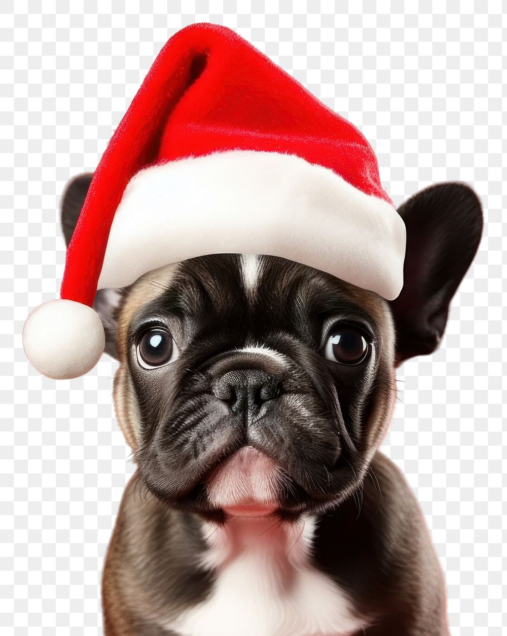 PNG Dog christmas bulldog mammal. AI generated Image by rawpixel.