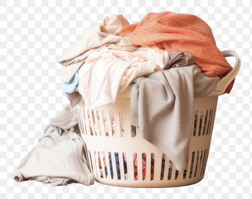 PNG clothes in a plastic basket. AI generated image by rawpixel.