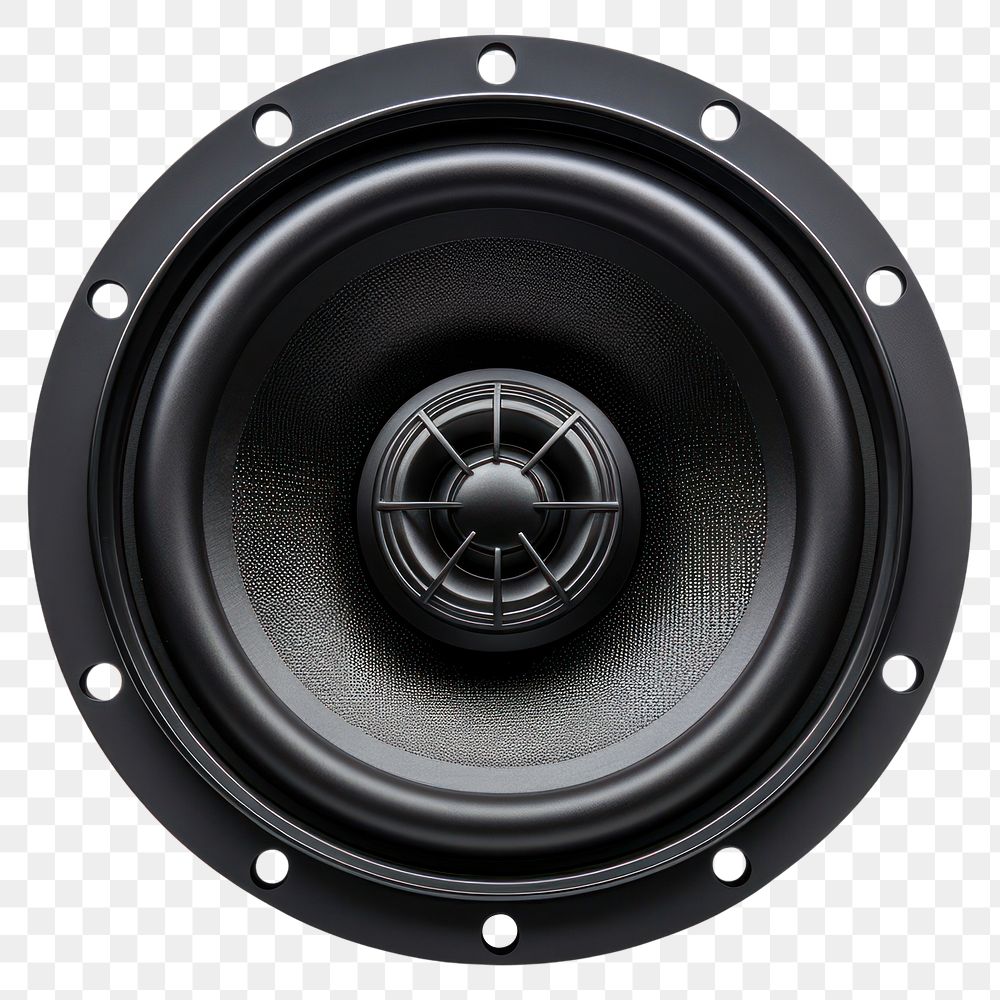 PNG Car speaker black white background loudspeaker. AI generated Image by rawpixel.