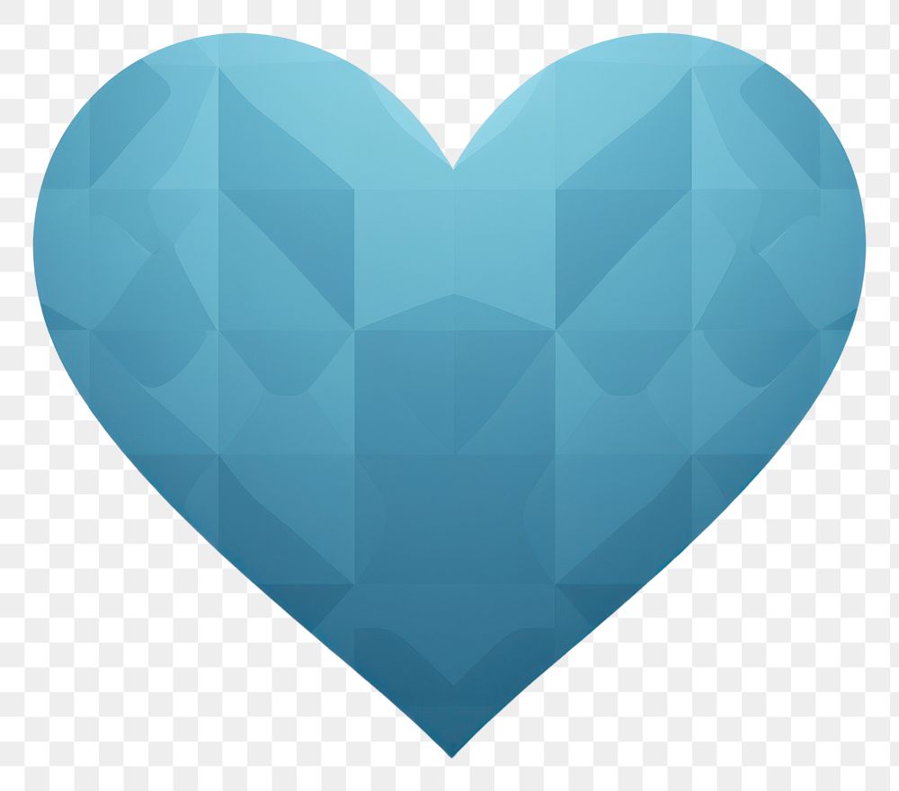 PNG Shape heart blue white background. AI generated Image by rawpixel.