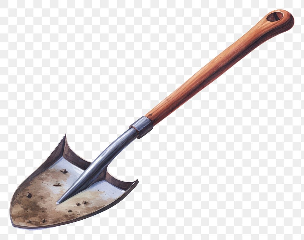 PNG A shovel tool white background weapon. AI generated Image by rawpixel.