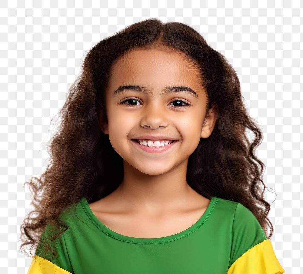 PNG Portrait child smile girl. AI generated Image by rawpixel.