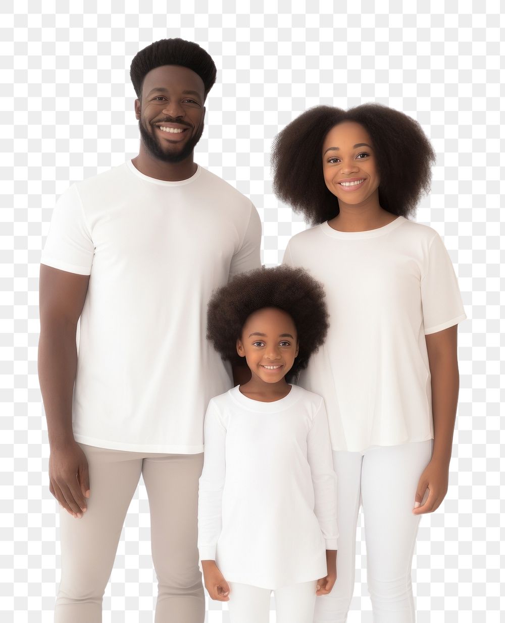 PNG Portrait t-shirt smiling family. AI generated Image by rawpixel.