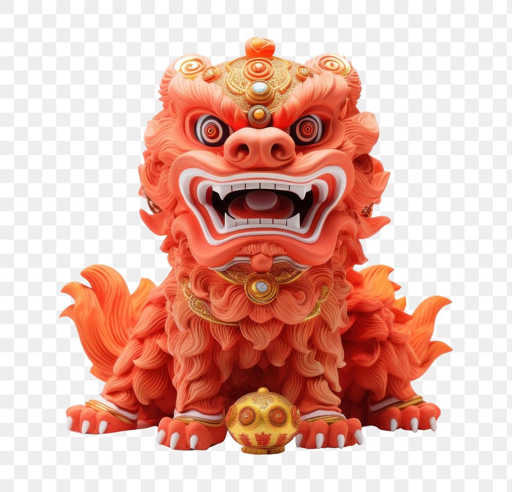 PNG Chinese new year toy jack-o'-lantern representation. 