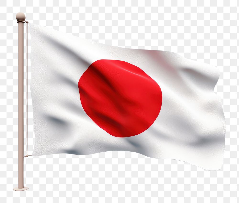 PNG Japanese flag white white background patriotism