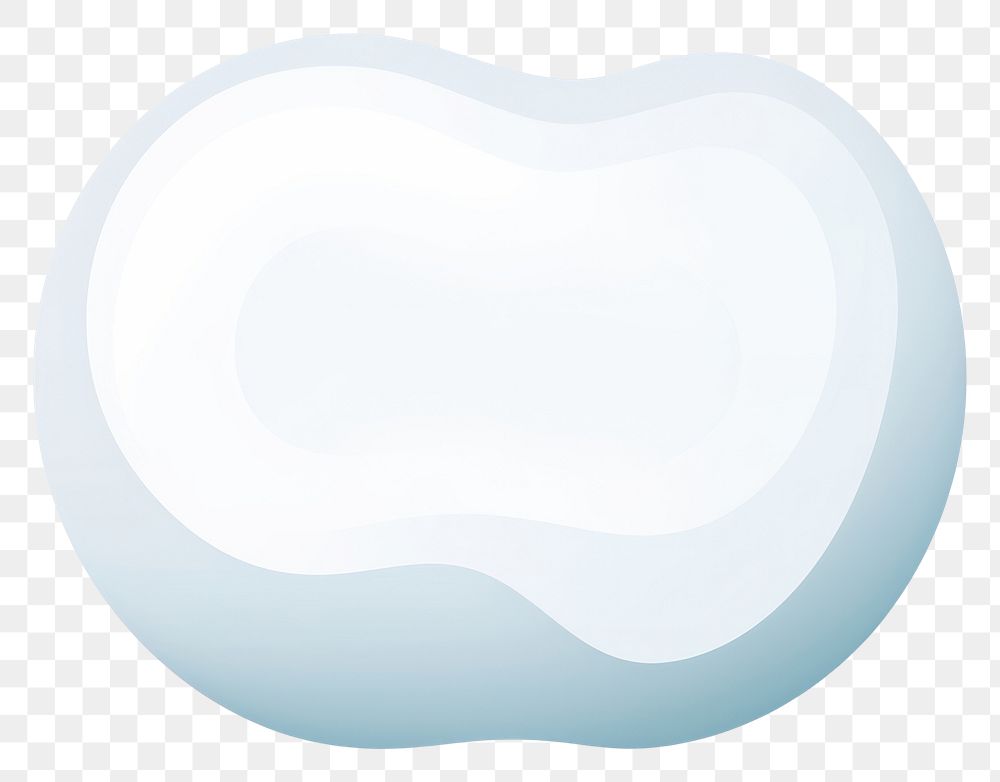 PNG A circular blob shape white white background porcelain. AI generated Image by rawpixel.