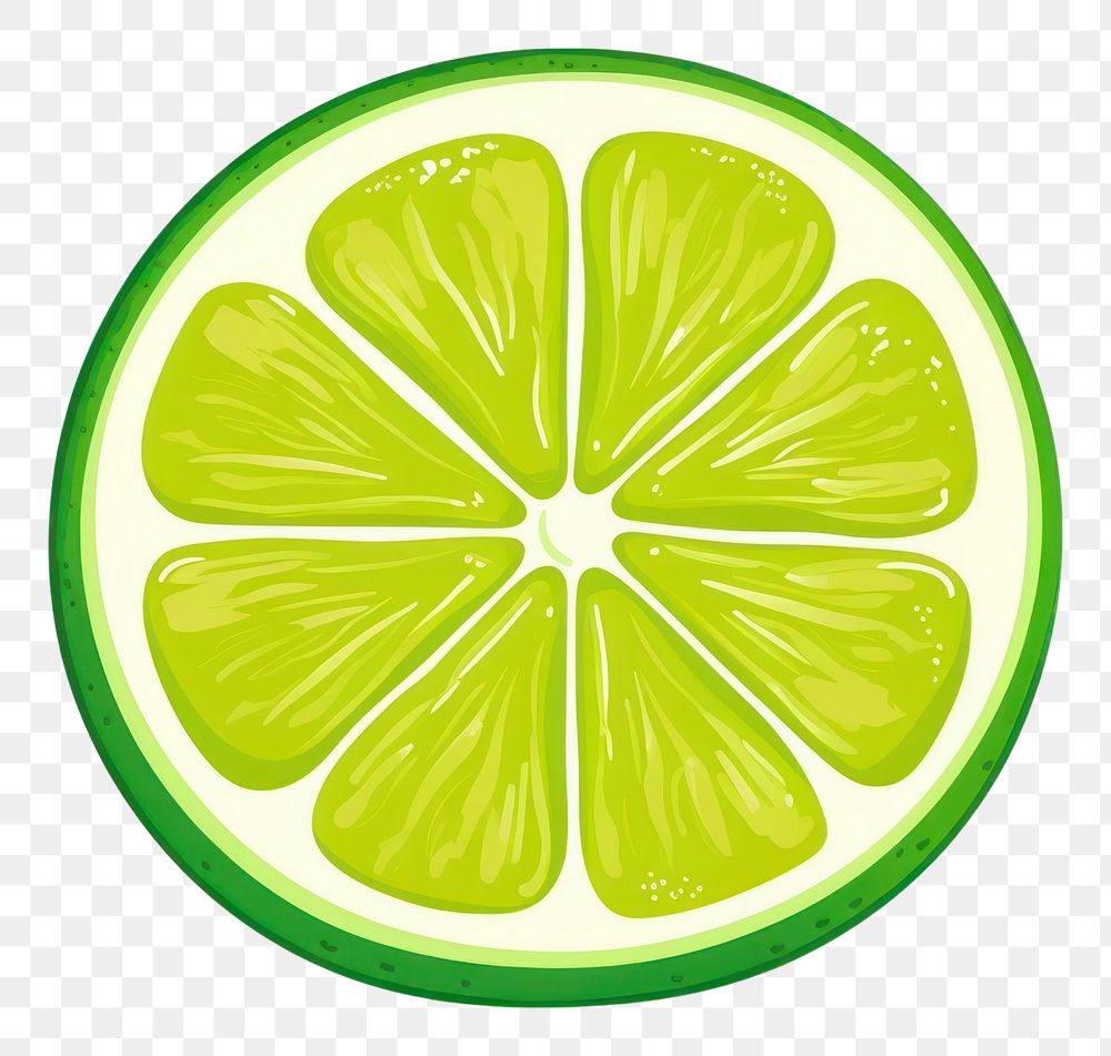 PNG A Juicy green lemon fruit plant lime. AI generated Image by rawpixel.