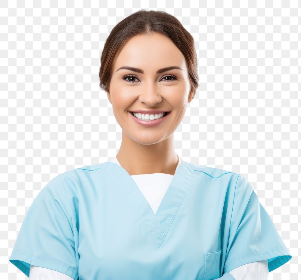 PNG  Dentist portrait female adult. AI generated Image by rawpixel.