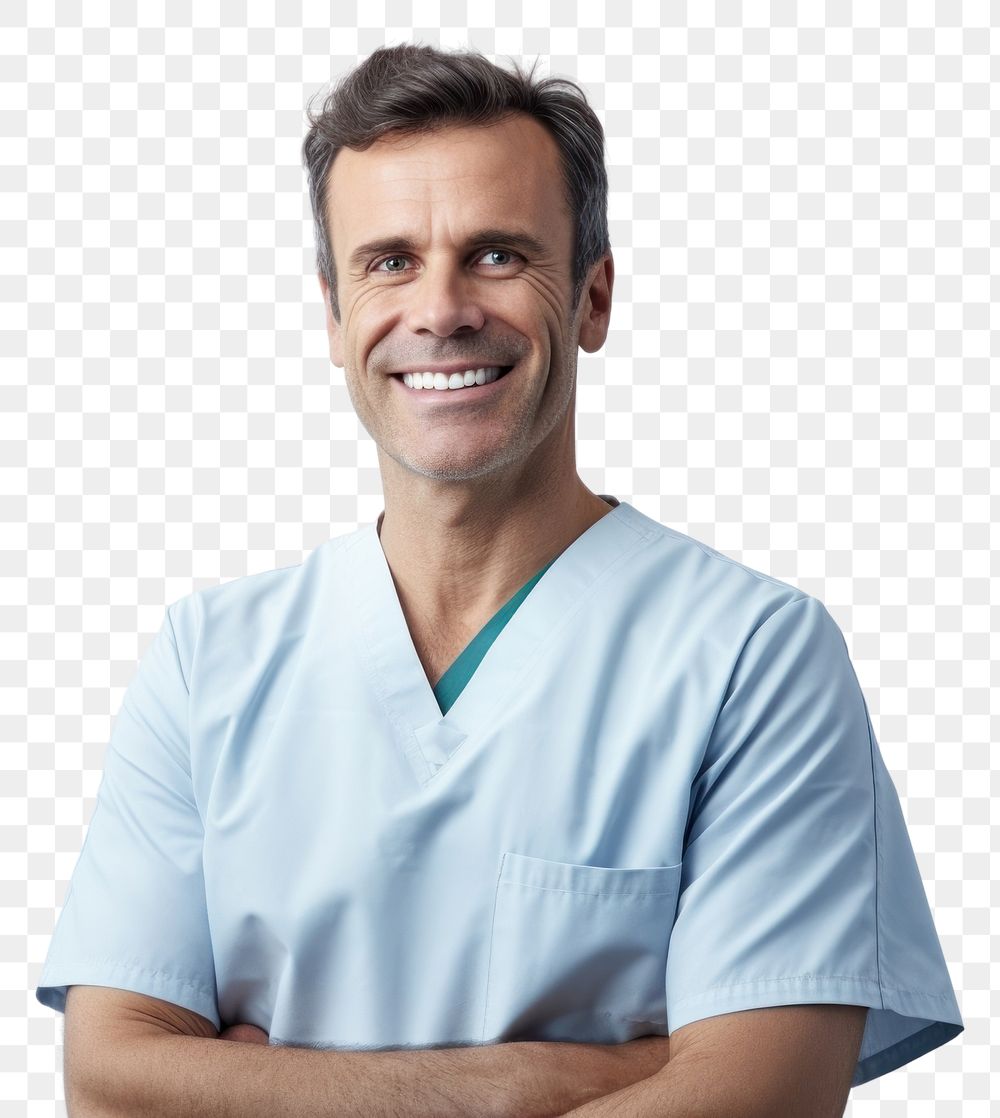 PNG Dentist portrait adult nurse. AI generated Image by rawpixel.