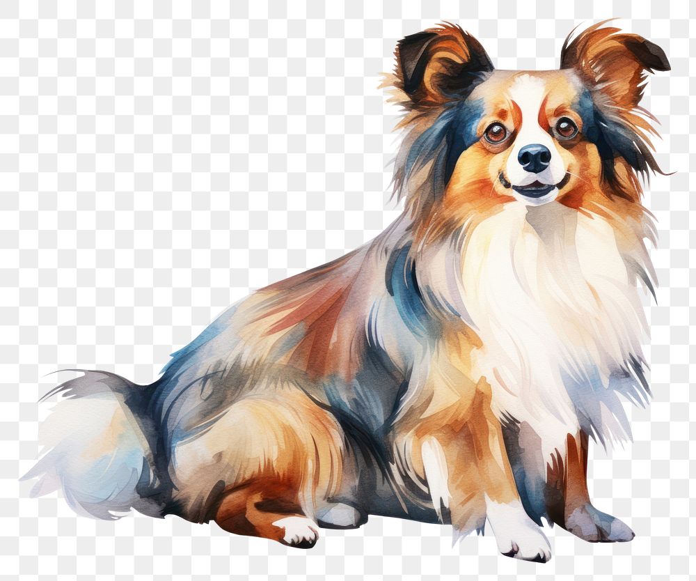 PNG Dog papillon mammal animal. 