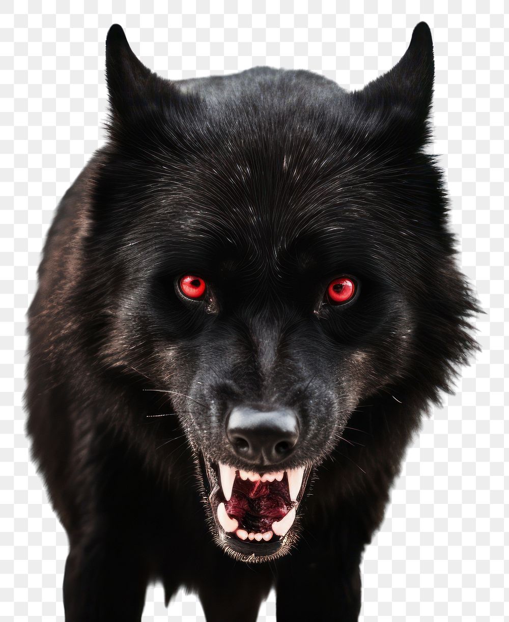 PNG Wolf mammal animal horror