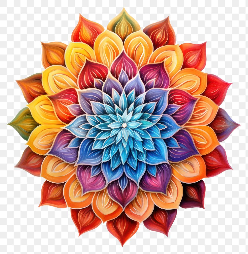 PNG Mandala pattern flower dahlia