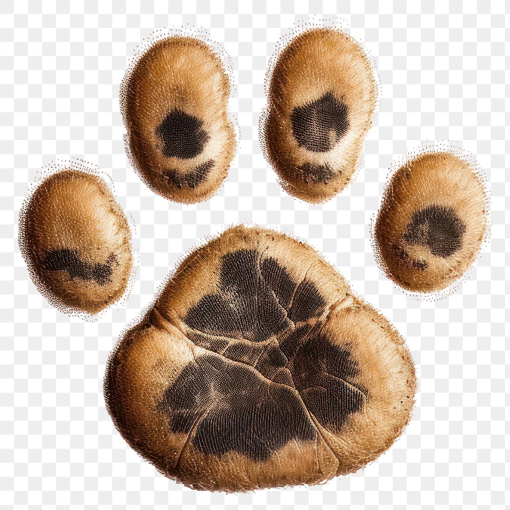 PNG Paw white background carnivora paw print. AI generated Image by rawpixel.