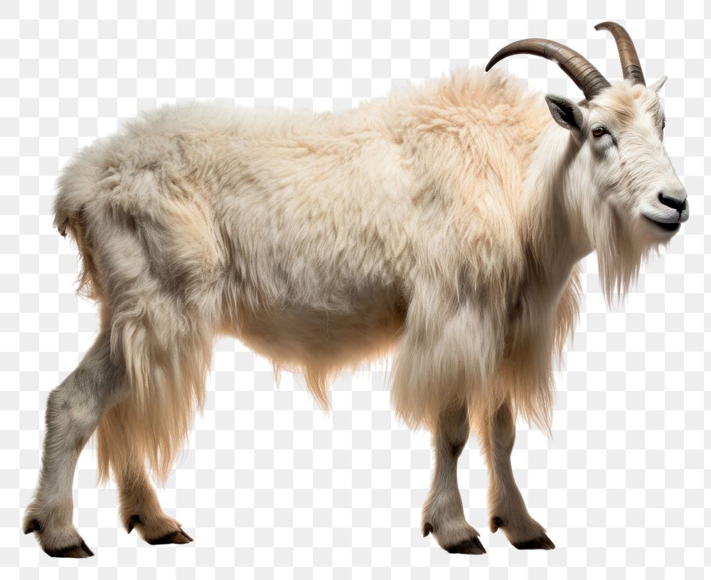 PNG Mountain Goat livestock wildlife animal. AI generated Image by rawpixel.