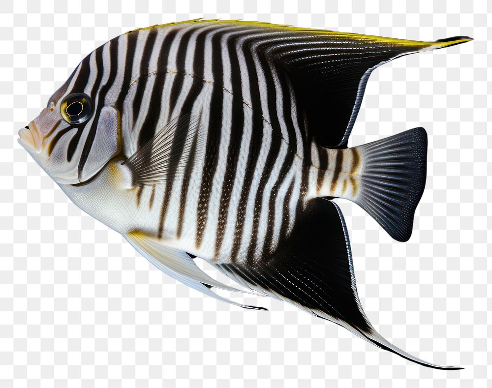 PNG A loyal angel fish animal sea pomacanthidae. AI generated Image by rawpixel.