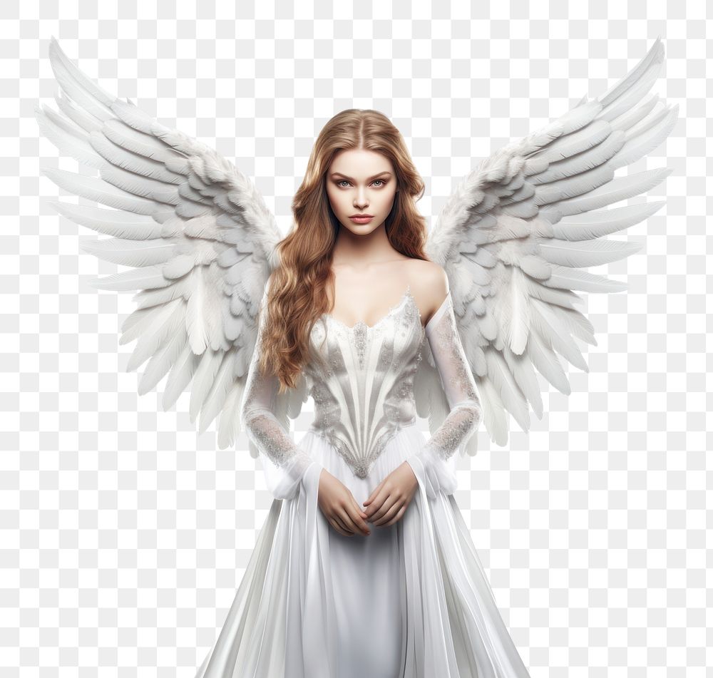 PNG Magical angel fantasy white white background. AI generated Image by rawpixel.