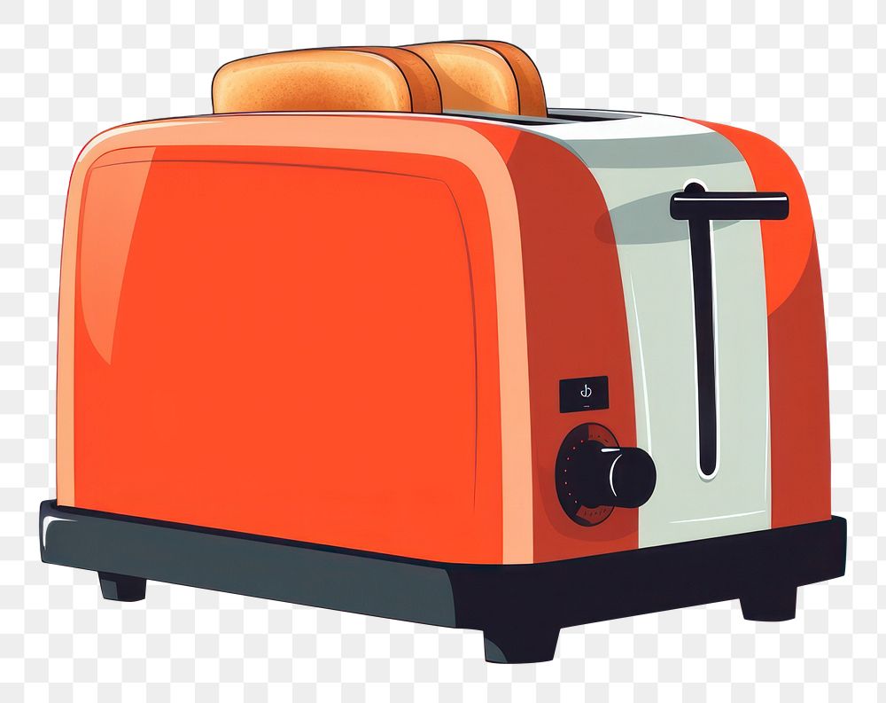 PNG Toaster white background technology appliance. AI generated Image by rawpixel.
