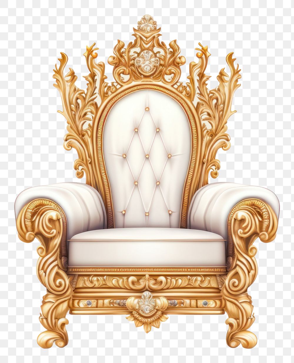 PNG Throne Chair chair furniture armchair. AI generated Image by rawpixel.