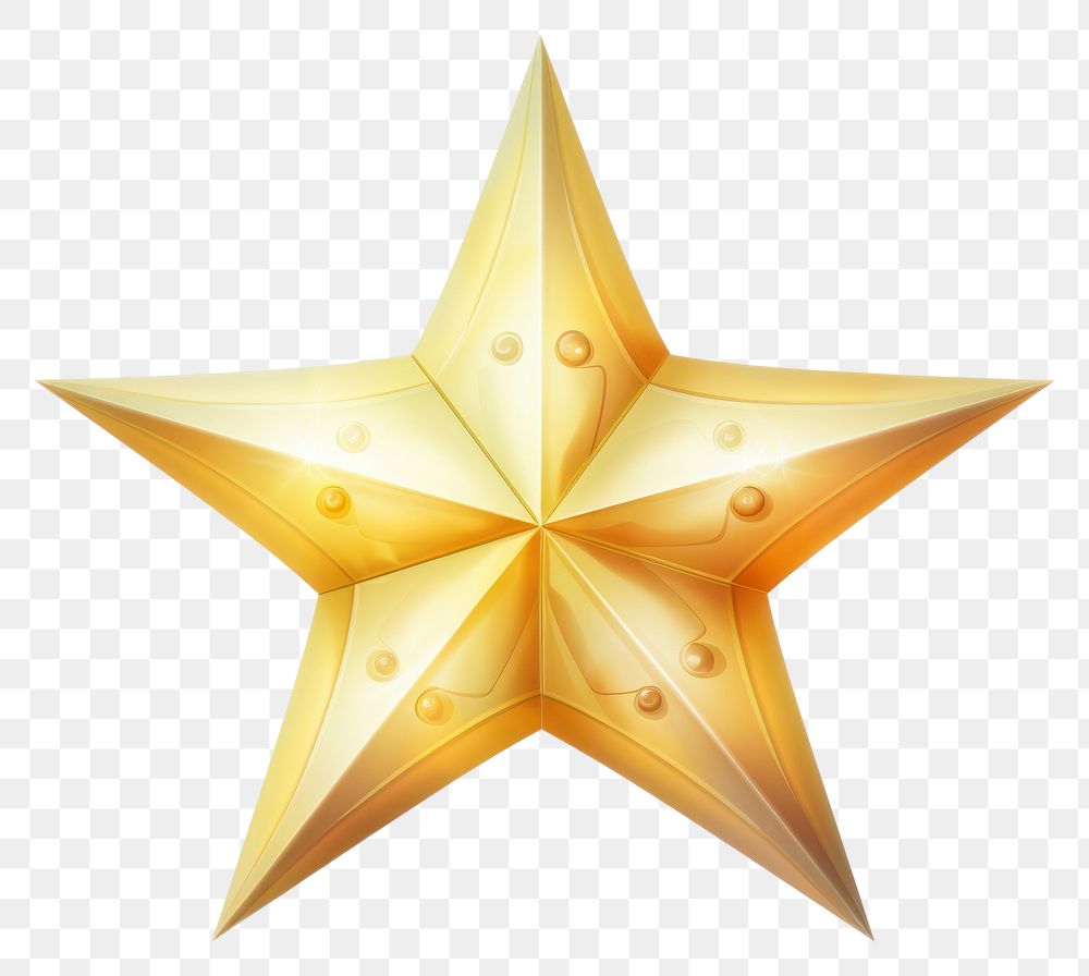 PNG Star symbol illuminated. 