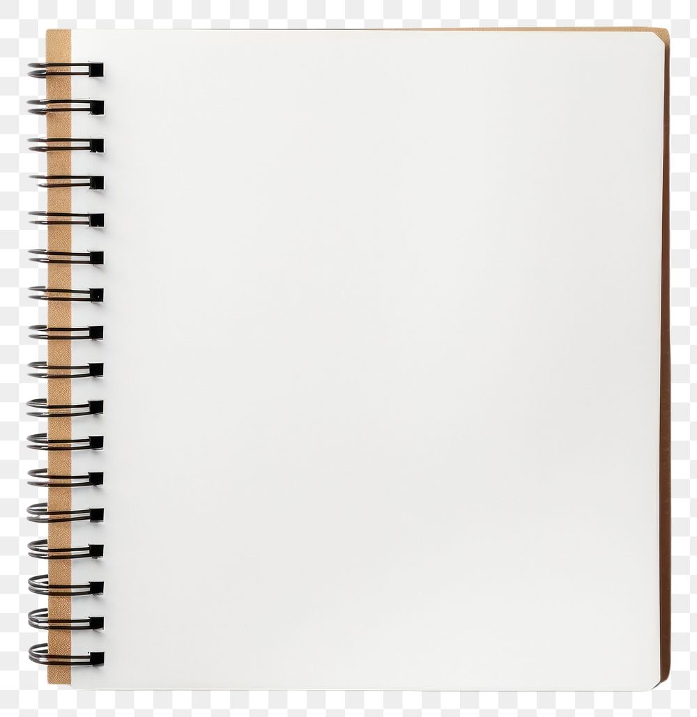 PNG Notebook diary white page