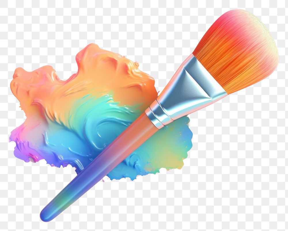 PNG Paint brush paintbrush creativity palette. AI generated Image by rawpixel.