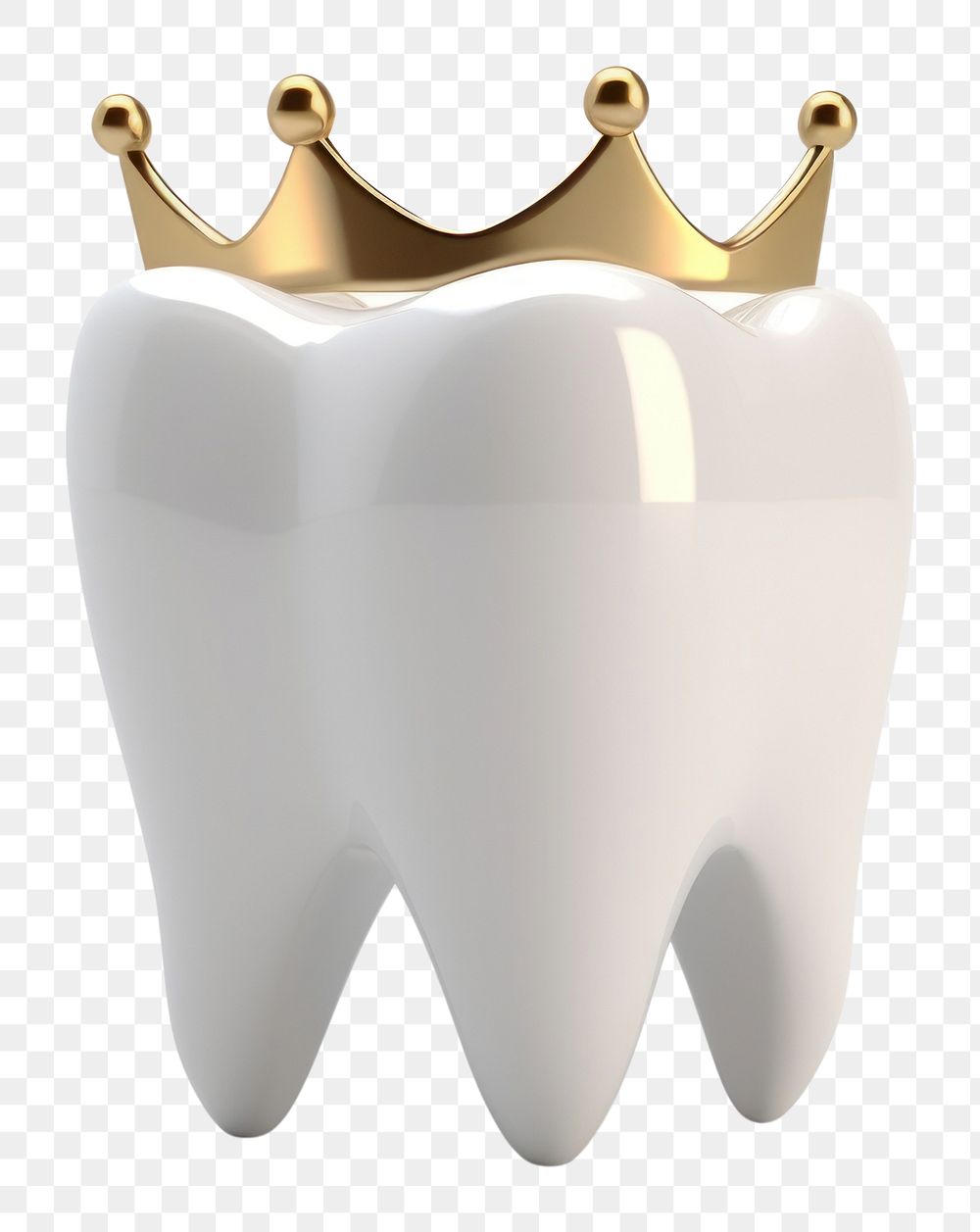 PNG crowned tooth transparent background