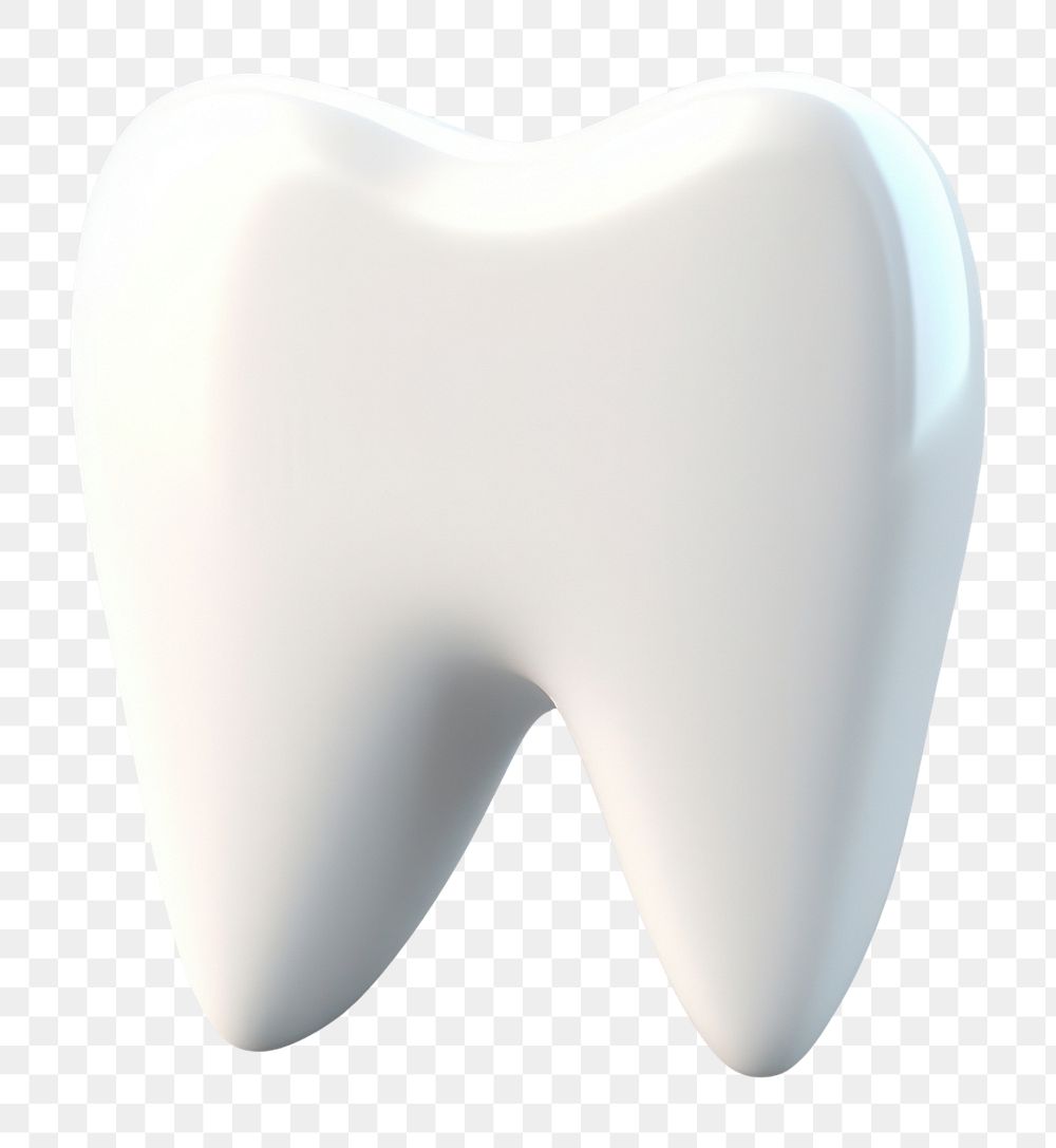 PNG 3D tooth transparent background