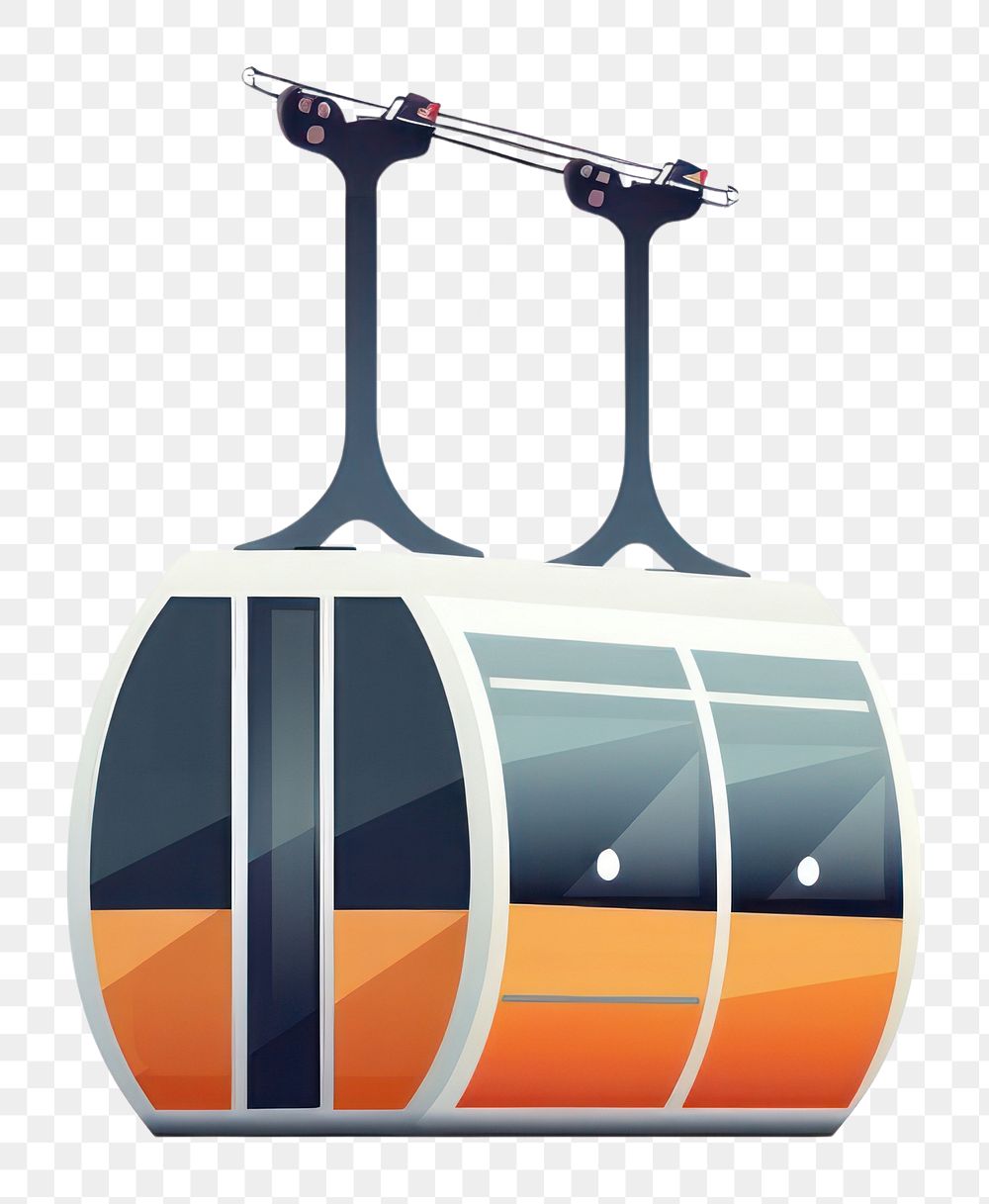 PNG Cable car vehicle transportation cartoon. AI generated Image by rawpixel.
