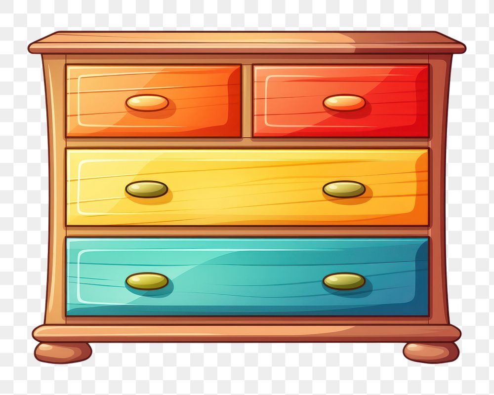 PNG Dresser furniture drawer chiffonier. AI generated Image by rawpixel.