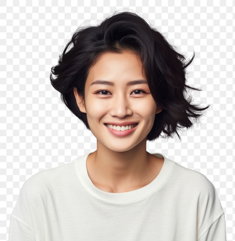PNG Asian woman smile adult individuality happiness. AI generated Image by rawpixel.