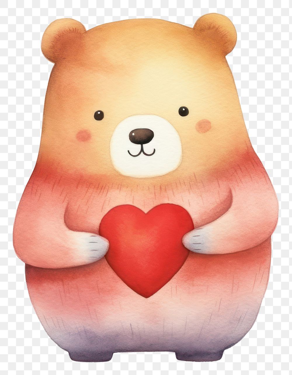 PNG Bear love anthropomorphic mammal animal. AI generated Image by rawpixel.