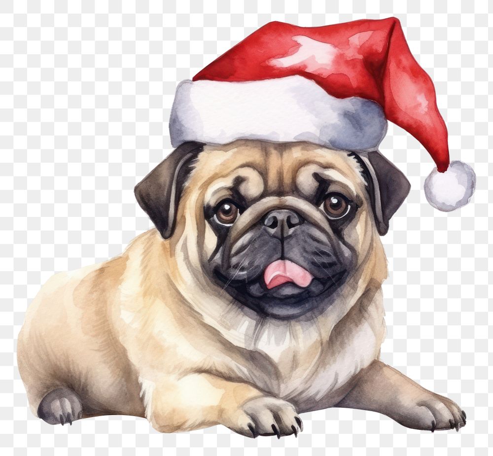 PNG Dog celebrating Christmas christmas mammal animal. 