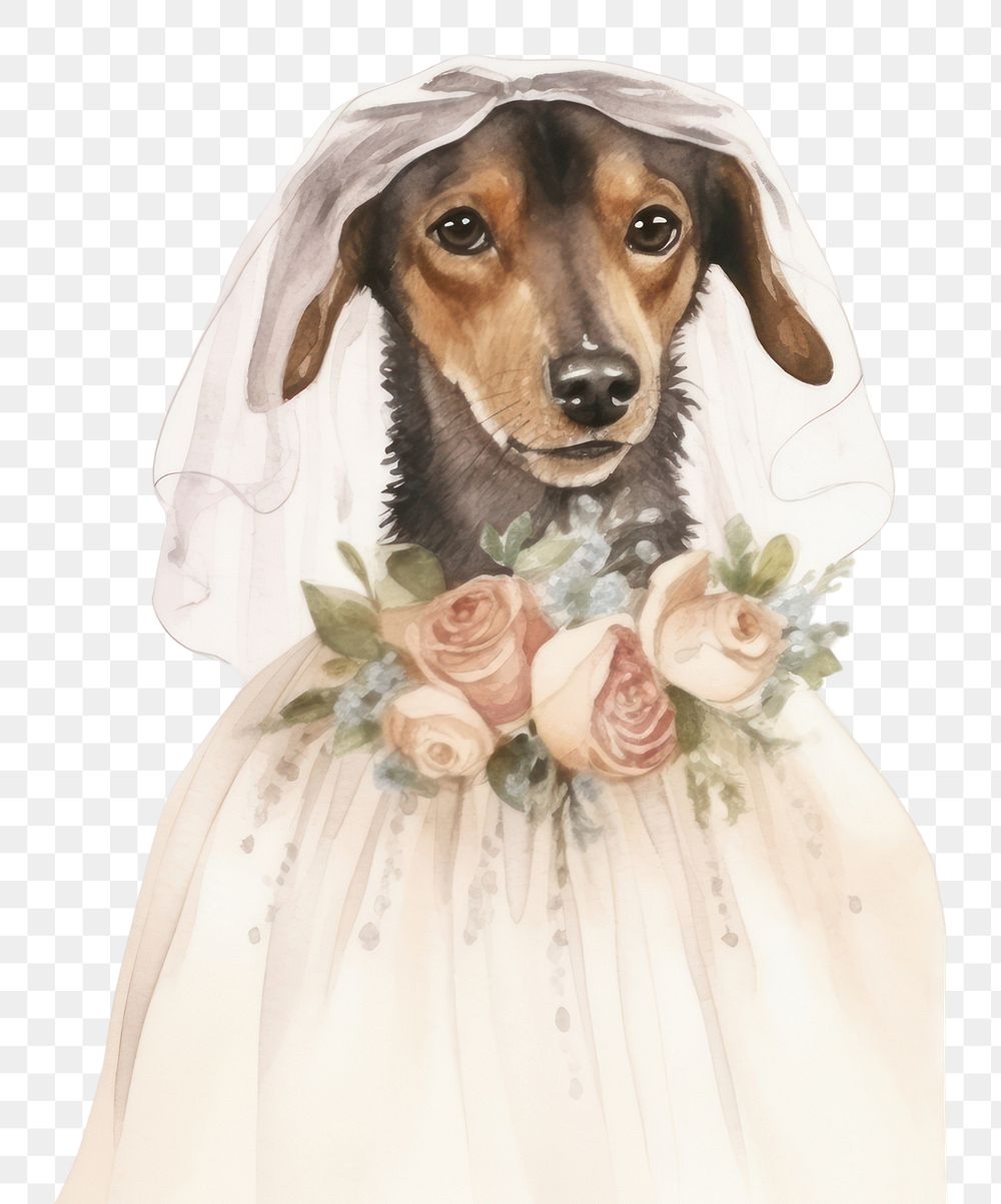 PNG Dogs married wedding animal portrait. AI generated Image by rawpixel.