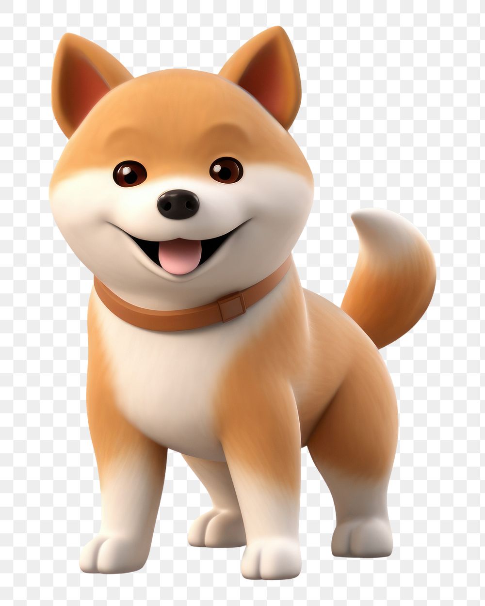 PNG Shiba inu japanese cartoon mammal. AI generated Image by rawpixel.